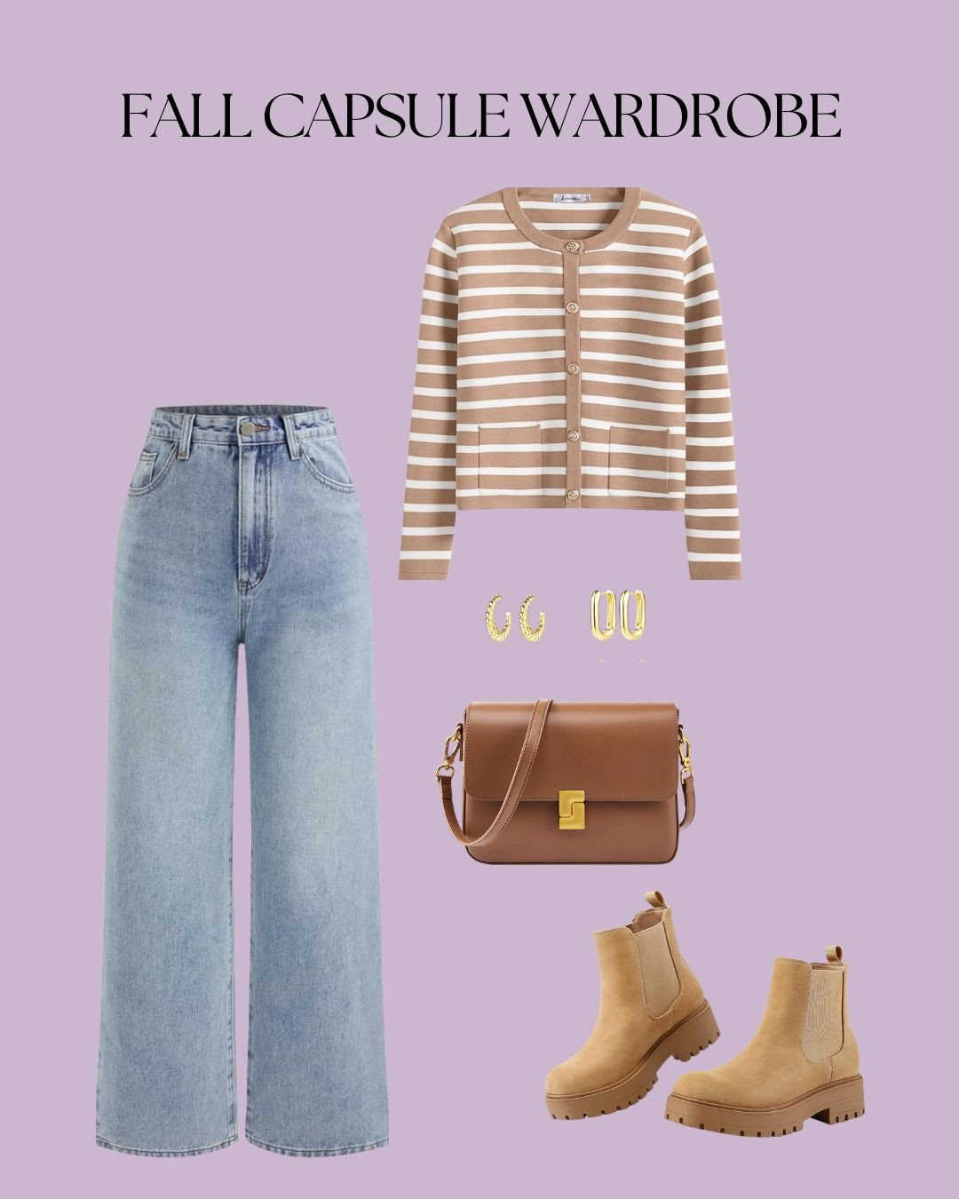 Weekend uniform on repeat 🙌 A striped cardigan layered with denim, classic boots, and my everyday leather bag. Effortless, comfy, and polished all at once! 

#LTKWorkwear #LTKSeasonal #LTKStyleTip