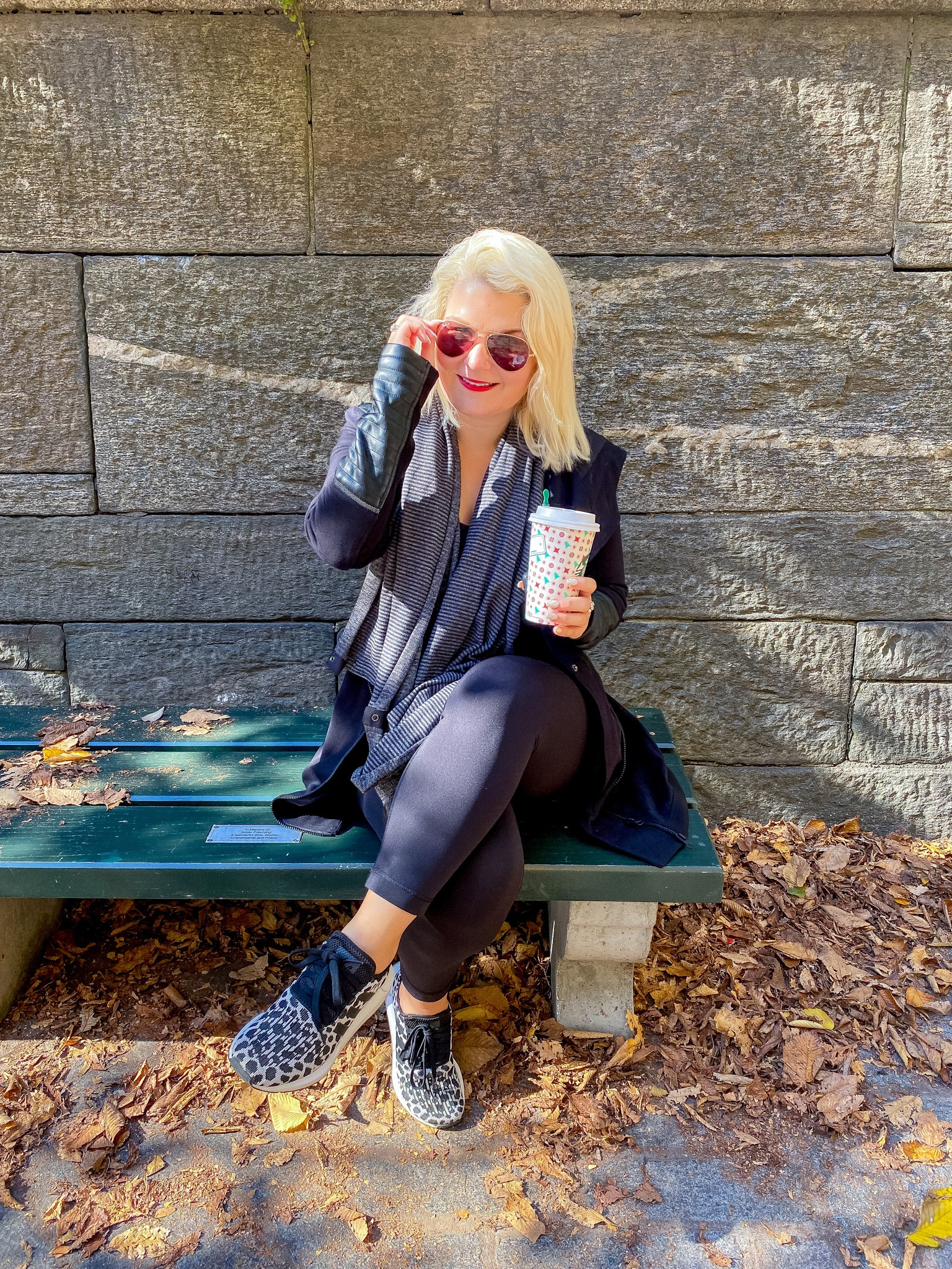 The perfect autumn transition pieces. I am obsessed with this jacket from Blanc Noir. It is lightweight while still being super chic with the leather details. I would size up one for a looser fit. Also obsessed with these leopard sneaks.

#LTKSeasonal #LTKCyberweek #LTKHoliday