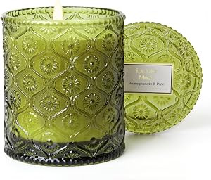 Amazon.com: LA JOLIE MUSE Pine Candle, Christmas Candle, Holiday, Winter Candle Gifts, Pine & Pom... | Amazon (US)