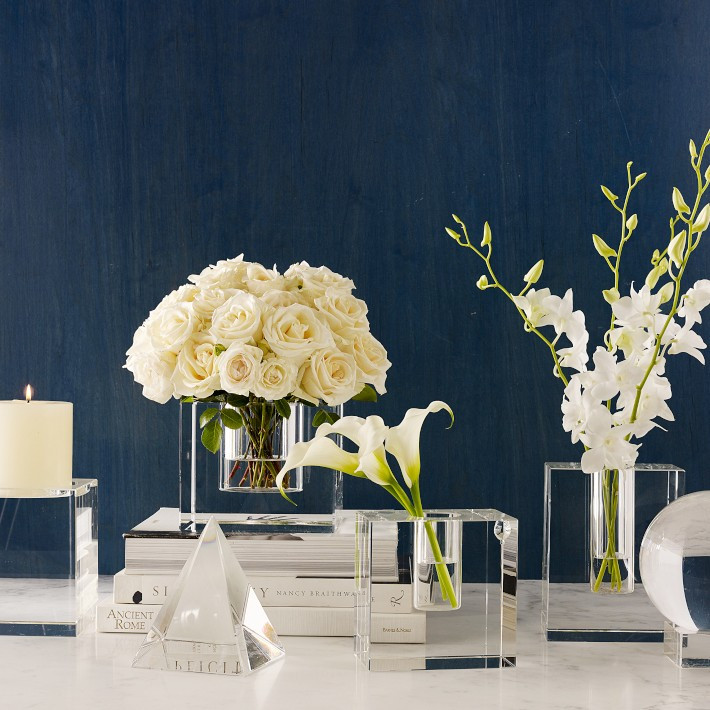 Crystal Block Vase | Williams-Sonoma