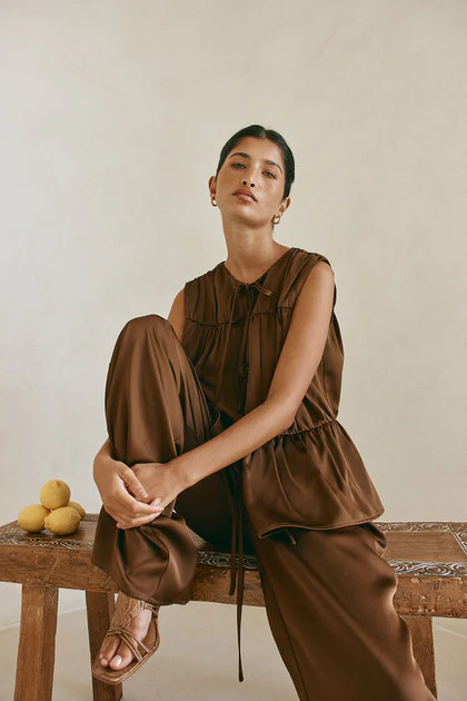 Juliette Pants - Chocolate | Sabo Skirt US