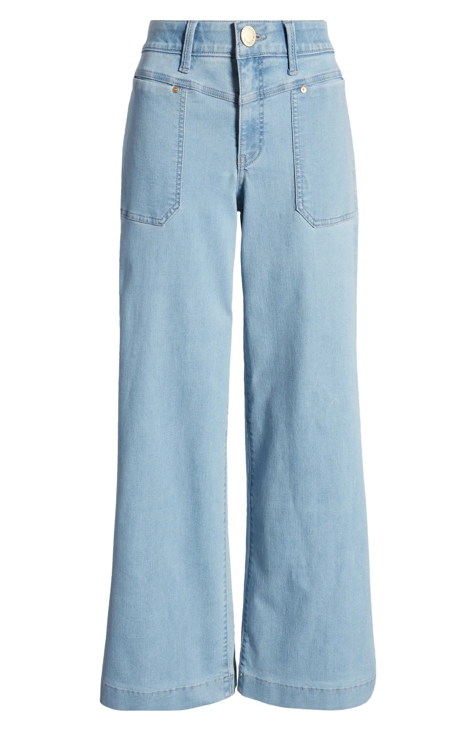 Wit & Wisdom 'Ab'Solution V-Yoke High Waist Wide Leg Jeans | Nordstrom | Nordstrom