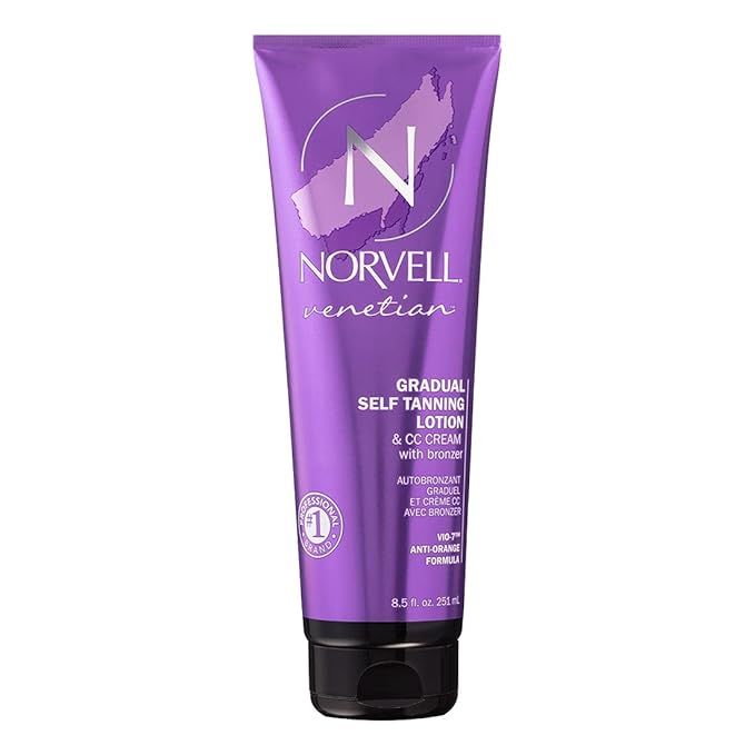 Norvell Venetian Sunless CC Tanning Color Extender Moisturizing Lotion with Violet and Brown Tone... | Amazon (US)