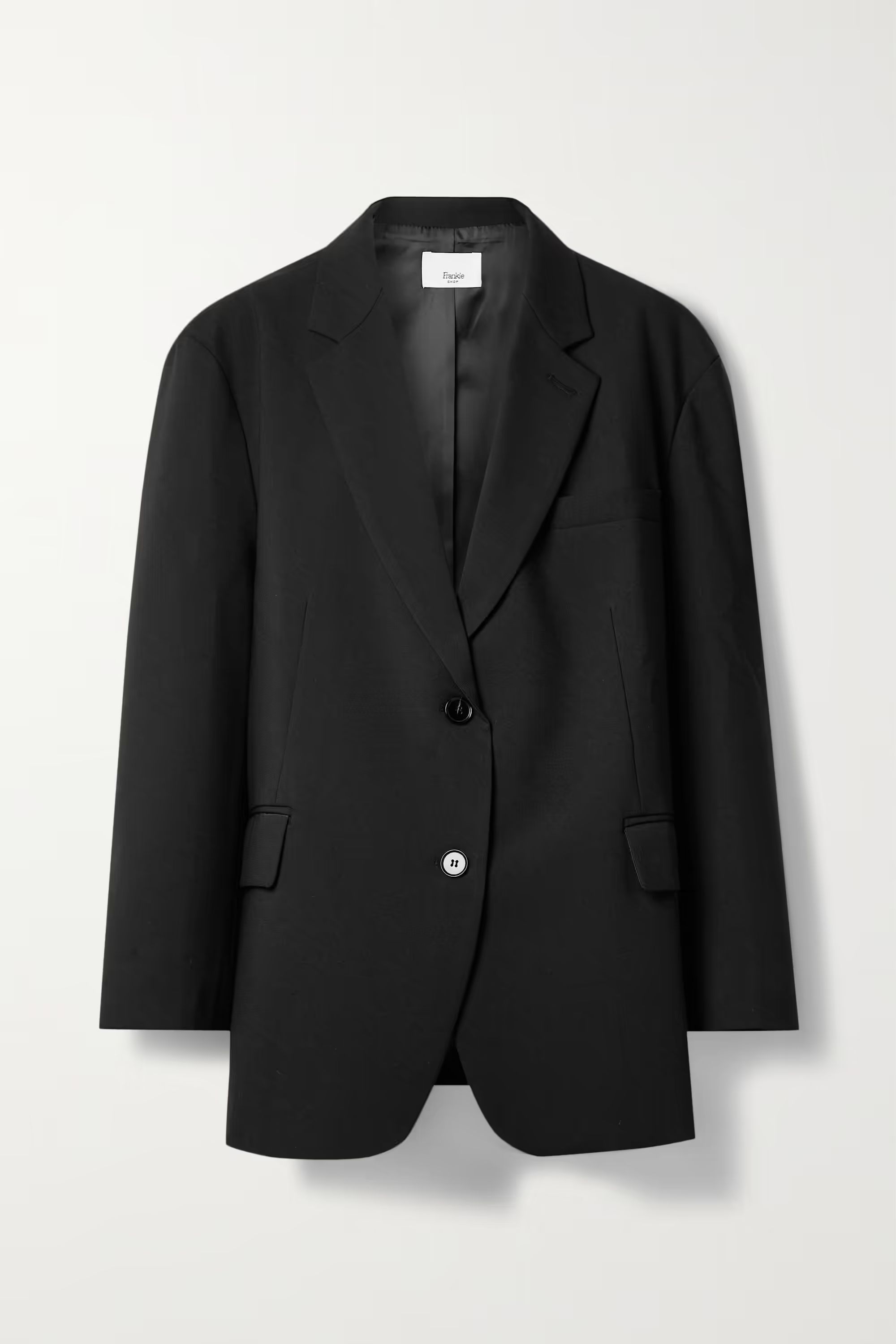Black Bea crepe blazer | FRANKIE SHOP | NET-A-PORTER | NET-A-PORTER (US)