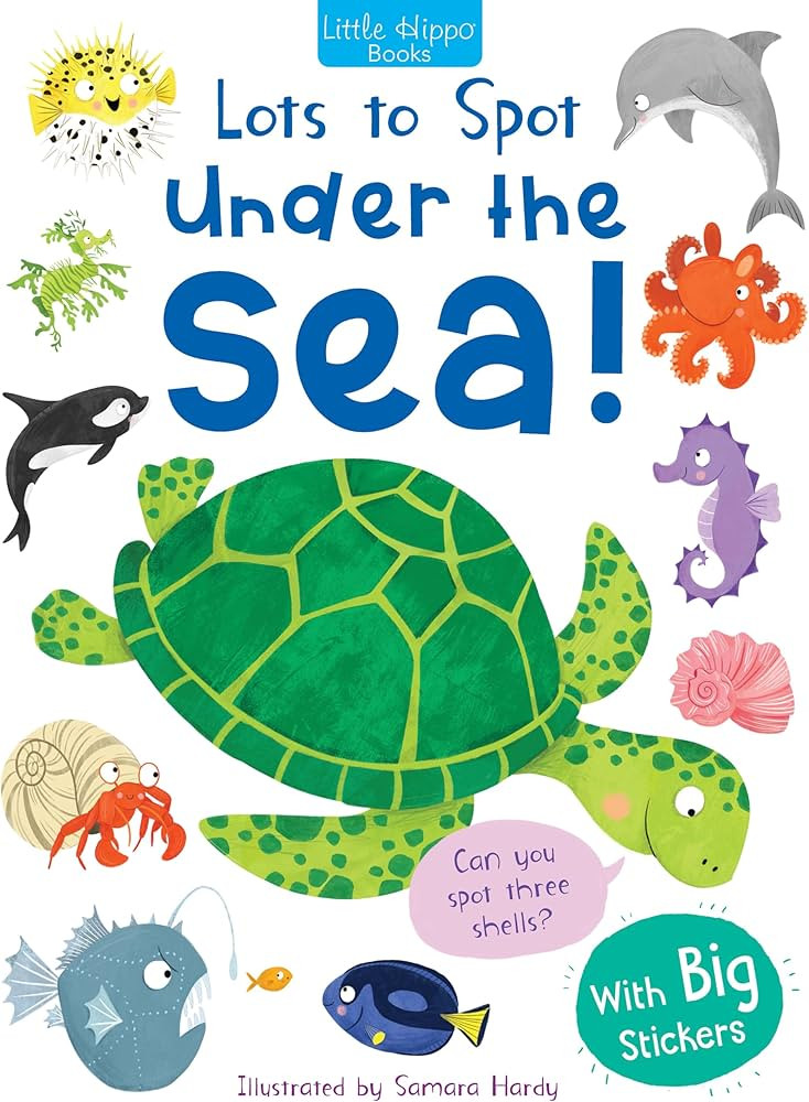 Little Hippo Books Lots to Spot Under the Sea Children's Sticker Book | Children's Activity Books... | Amazon (US)