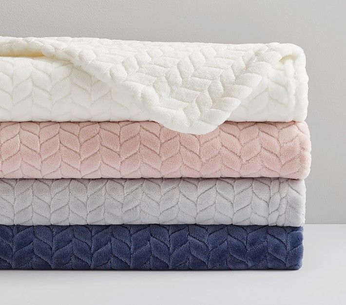 Cable Knit Chamois Baby Blanket | Pottery Barn Kids