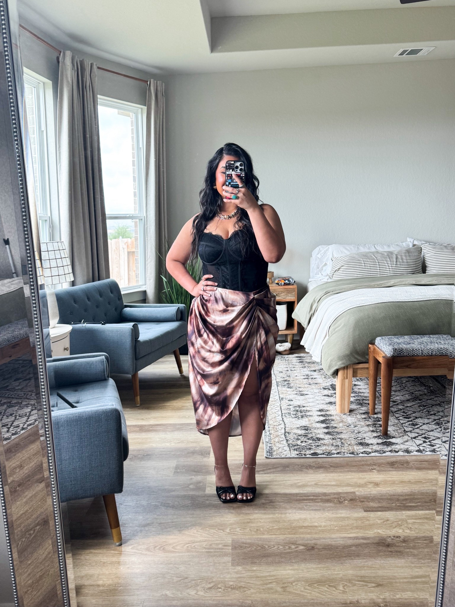 I’m 5’1” size 12, outfit is all Amazon // CORSET TOP: size large, true to size, has nice stretch, no bra needed // SKIRT: size large, true to size // SHOES: true to size and come in wide 

#LTKMidsize #LTKPetite #LTKOver40