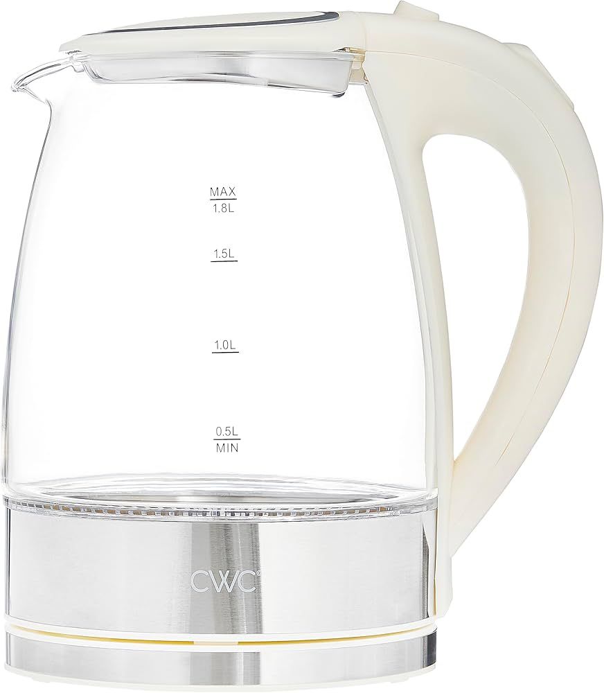 COOK WITH COLOR Glass Electric Kettle 1.8L - Rapid Boil, Sleek Design, and Safety Features - Grea... | Amazon (US)