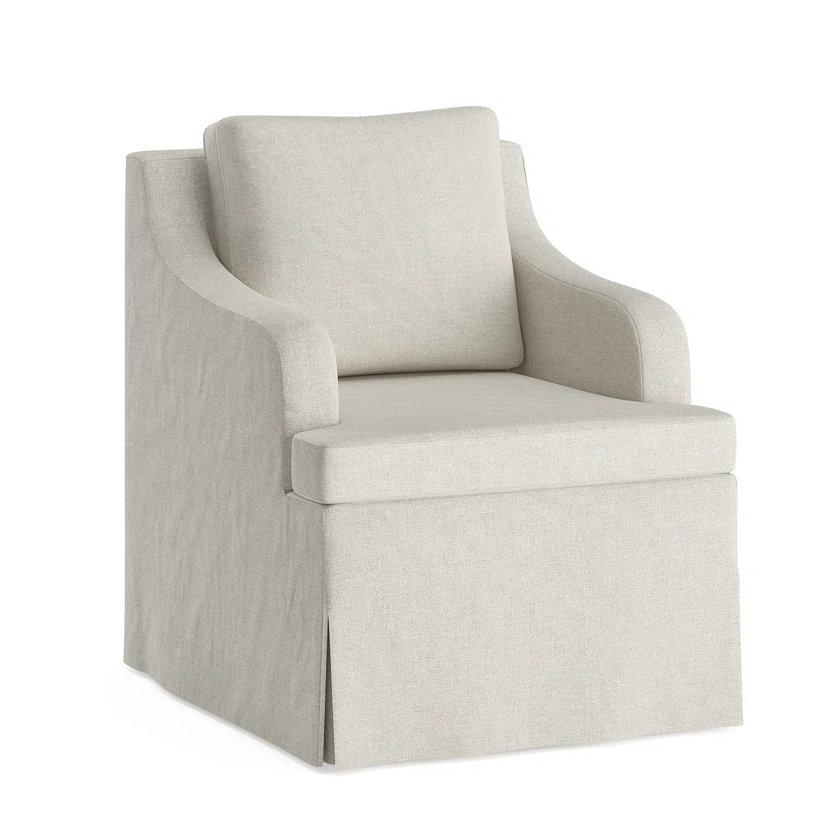 Upholstered Armchair With Casters | Wayfair North America