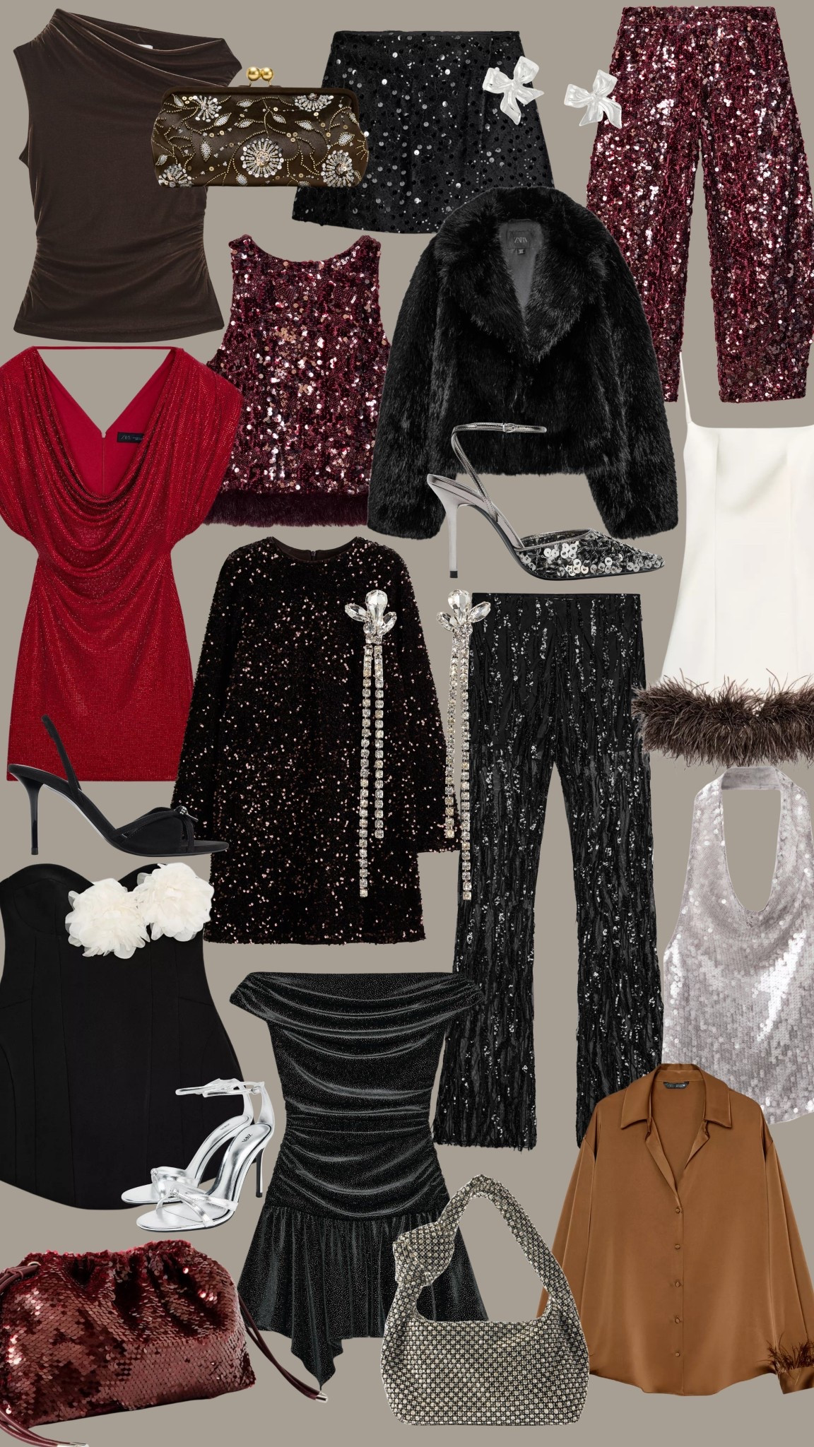 The party season edit ✨🎄🪩

Christmas party wear / Christmas Day / New Year’s Eve / sequins / mini dress / Zara new in  / velvet 

#LTKfestive #LTKpartywear