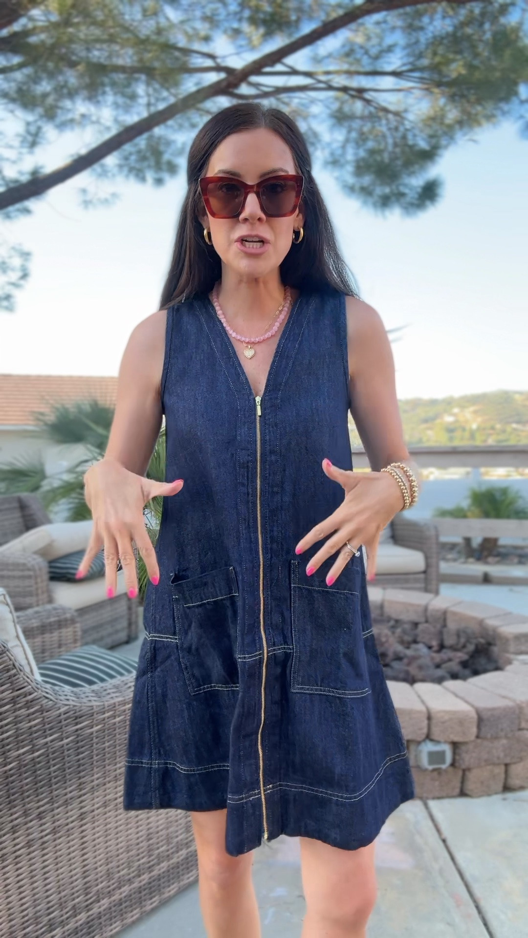 ON SALE FOR $21 ✨Walmart denim dress that looks like madewell in an xs! Between sizes, go down for sure!

#LTKSeasonal #LTKSaleAlert
