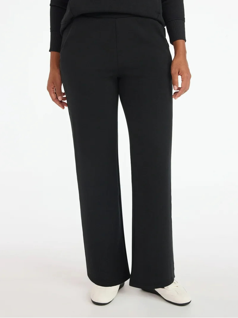 Avia Women's and Women's Plus Fleece Sweatpants with Satin Trim, Sizes XS-4X | Walmart (US)