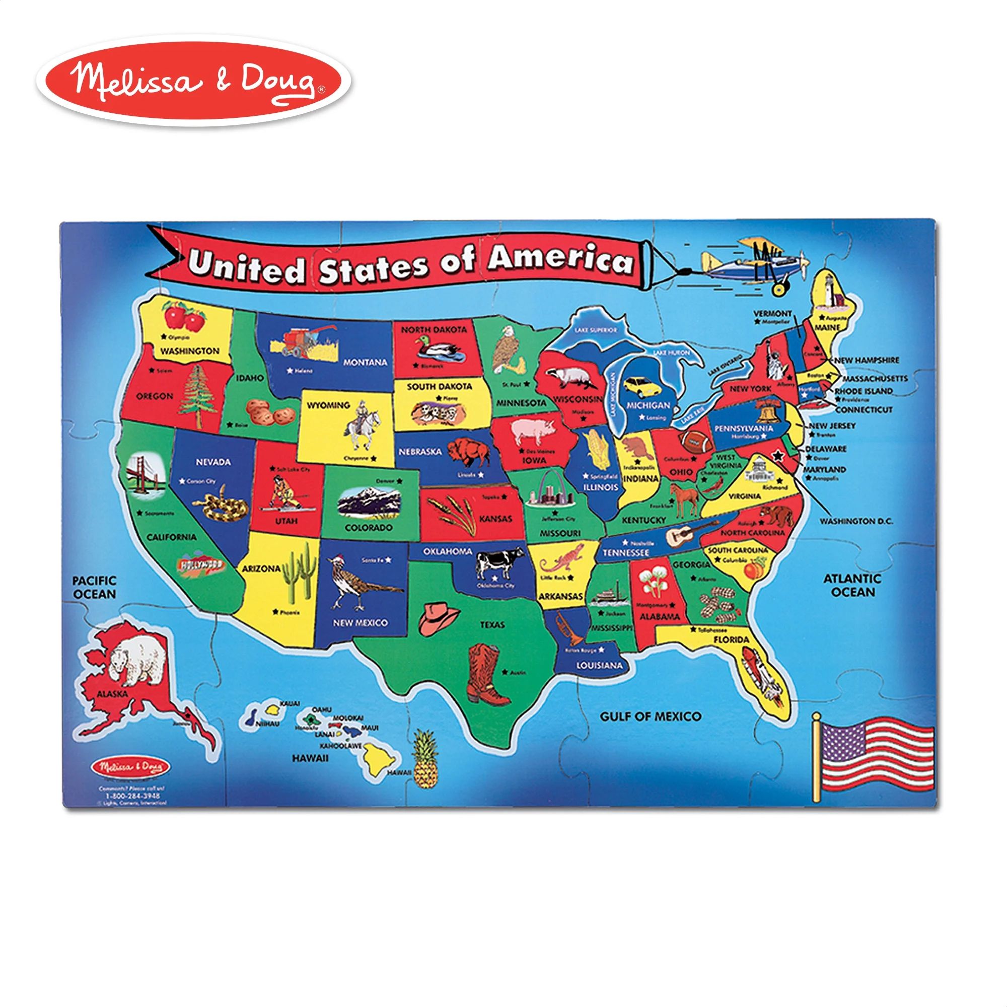 Melissa & Doug U.S.A. Floor Puzzle | Walmart (US)