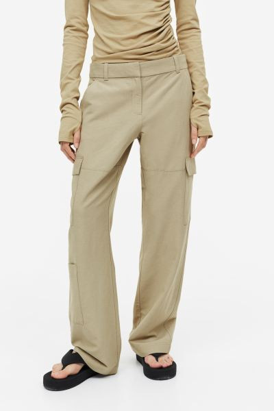 Linen-blend Cargo Pants | H&M (US + CA)