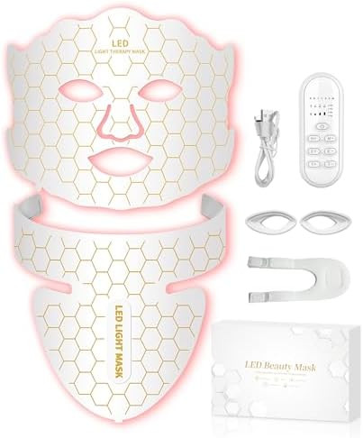 Yahi LED Face Mask Light Therapy, Red Light Therapy for Face, 7-1 Colors LED Facial Skin Care Mas... | Amazon (US)