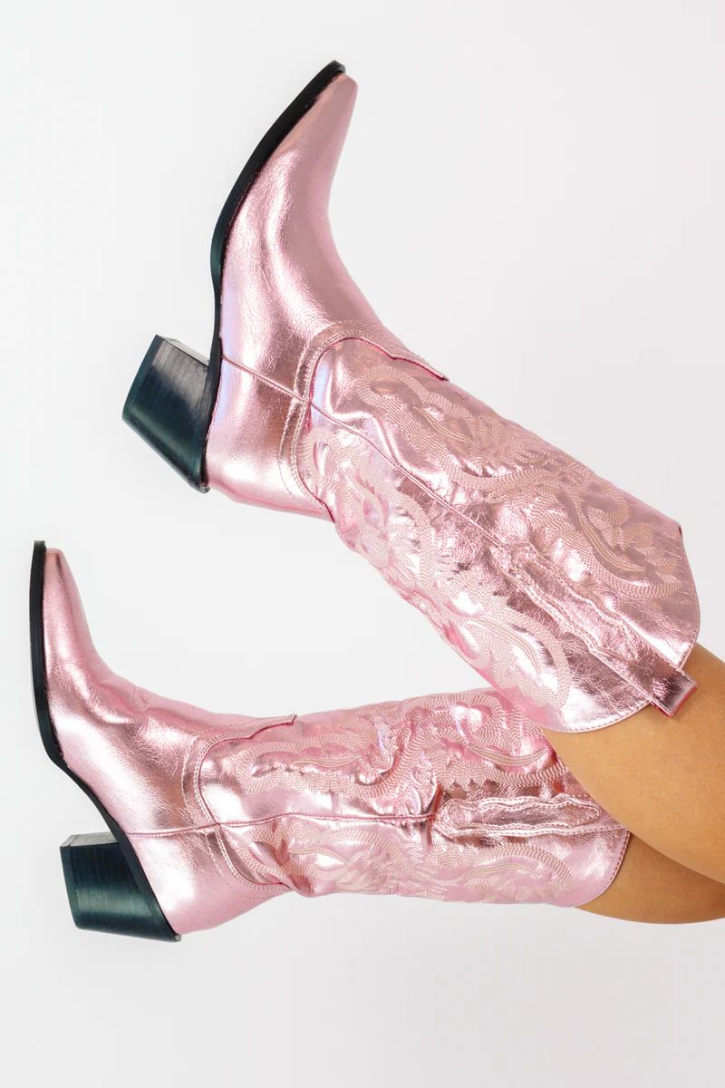 Billini Danilo Boots - Pink Metallic | The Impeccable Pig