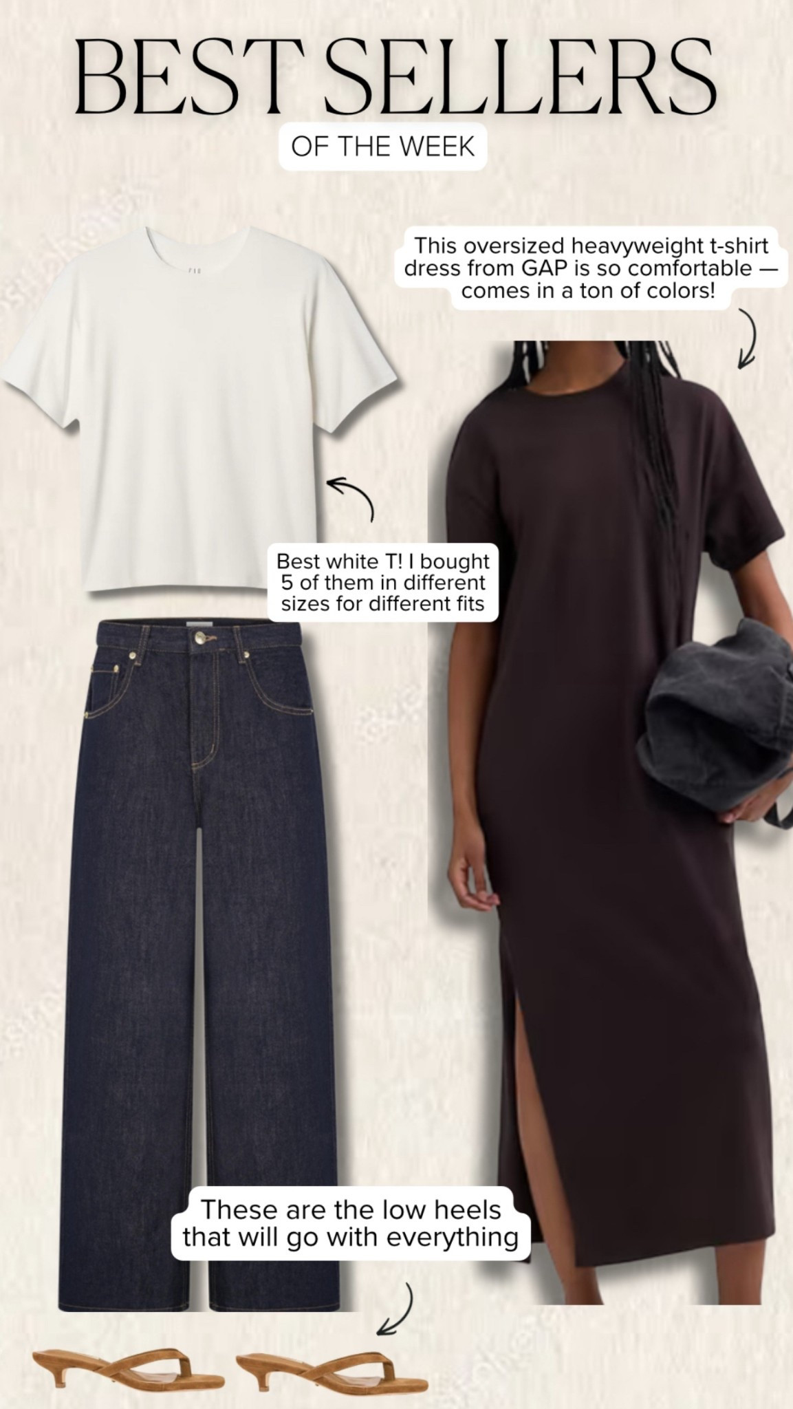 Best sellers of the week. This gap shirt continues to sell like crazy — one of the bests I own! I have it in multiple colors. 

#LTKootd #LTKgrwm #LTKSaleAlert