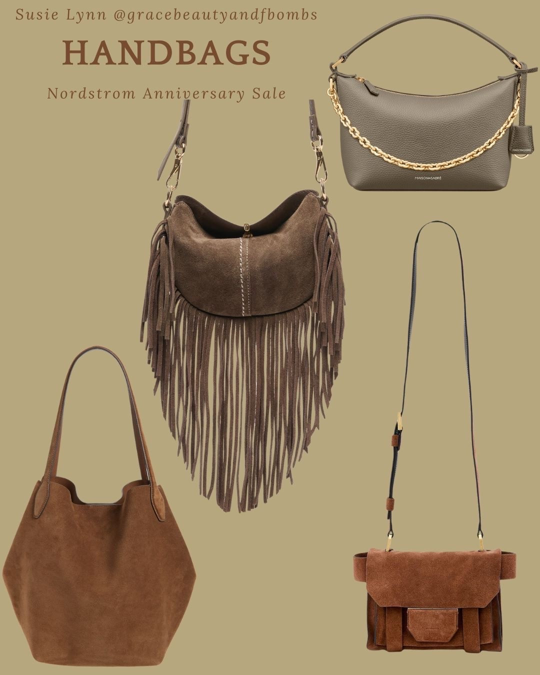 #Nsale handbags @nordsstrom #Nordstromanniversarysale #suedehandbags #handbags 
#ltknsale

#LTKSaleAlert #LTKSeasonal #LTKWorkwear