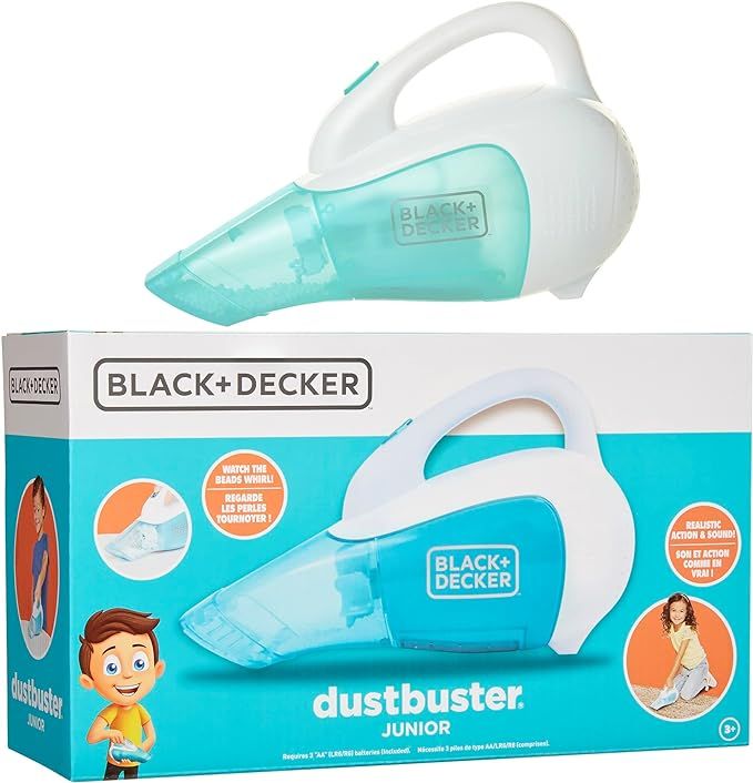 BLACK+DECKER Dustbuster Junior Toy Handheld Vacuum Cleaner with Realistic Action & Sound Pretend ... | Amazon (US)