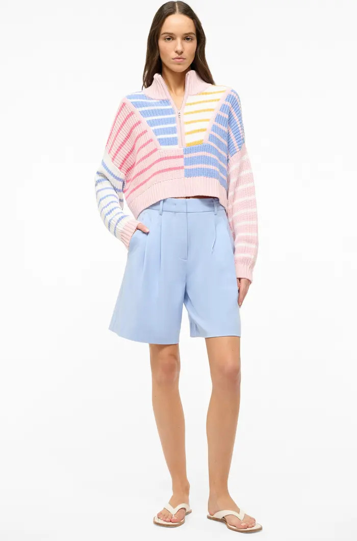 Hamptom Stripe Half Zip Sweater | Nordstrom