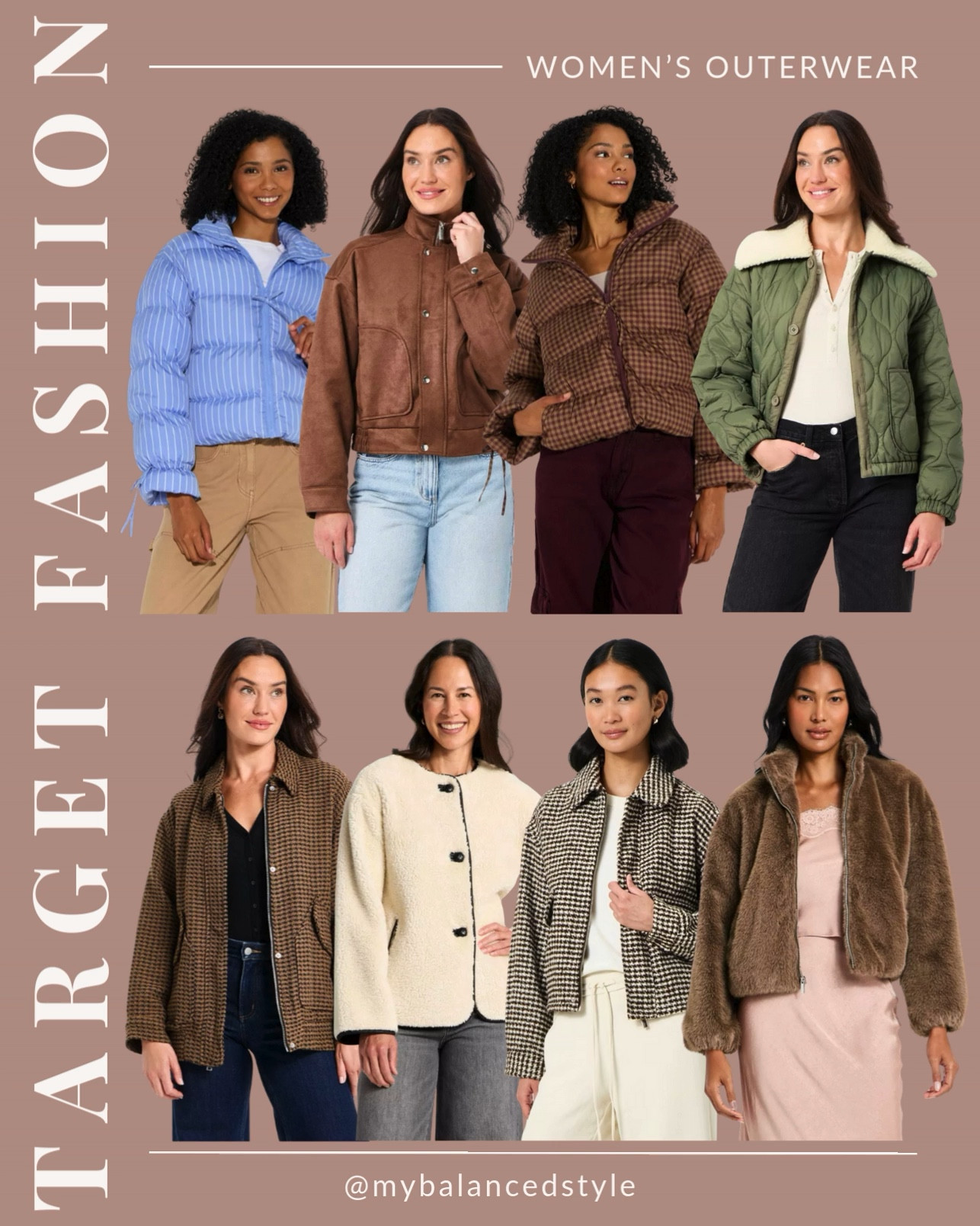 Target women’s coats & outerwear

Classic trench coats
Everyday layering jackets
Chic wool coat styles
Casual shackets and overshirts
Lightweight transitional outerwear
Neutral cold-weather staples
Elevated casual coats
Seasonal wardrobe layers

#LTKSeasonal #LTKootd #LTKSaleAlert