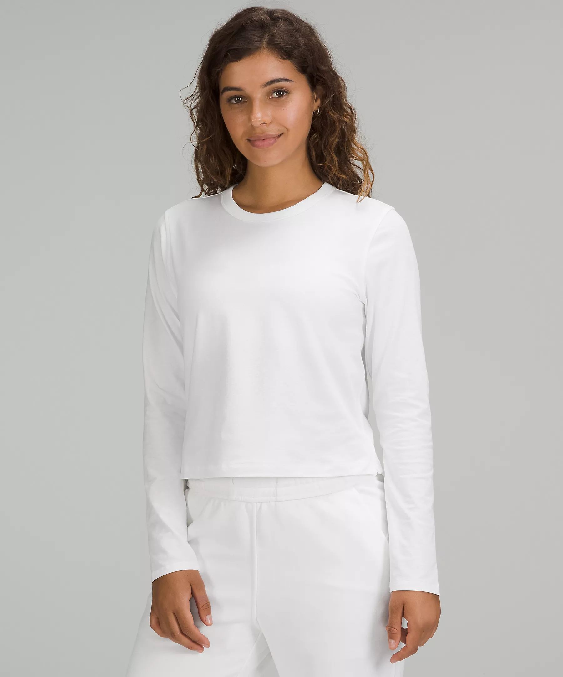 Classic-Fit Cotton-Blend Long-Sleeve Shirt *Online Only | Women's Long Sleeve Shirts | lululemon | Lululemon (US)