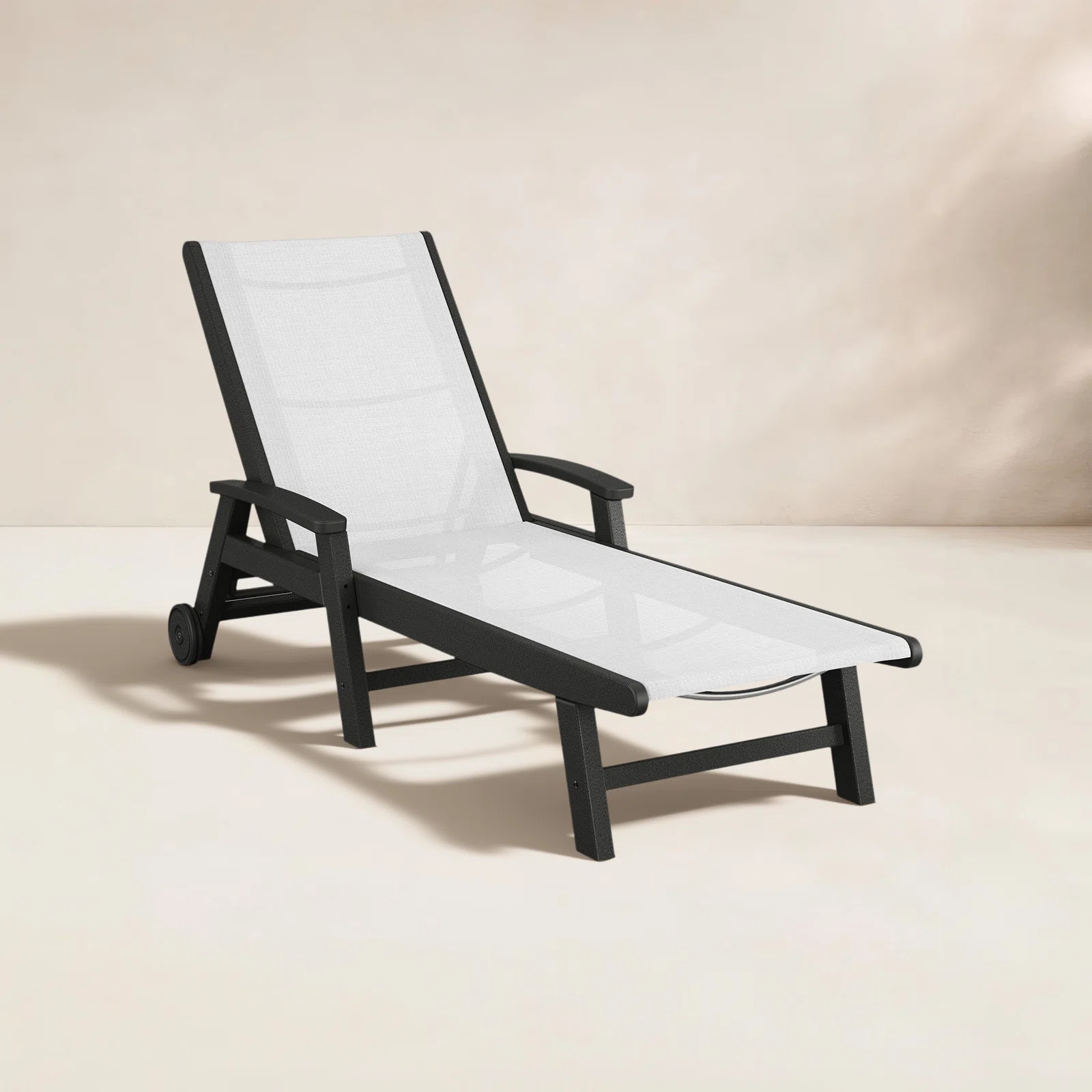 POLYWOOD Coastal Chaise with Wheels | Wayfair North America