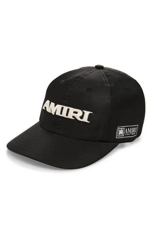 AMIRI Sport Canvas Baseball Cap in Black at Nordstrom | Nordstrom