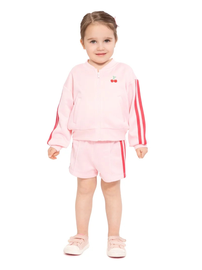 Wonder Nation Toddler Girls Athletic Shorts, Sizes 12M-5T | Walmart (US)