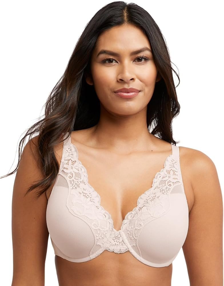Bali Women's Lace Underwire Bra, One Smooth U Comfort Stretch Full-Coverage Lace Bras for Women, ... | Amazon (US)