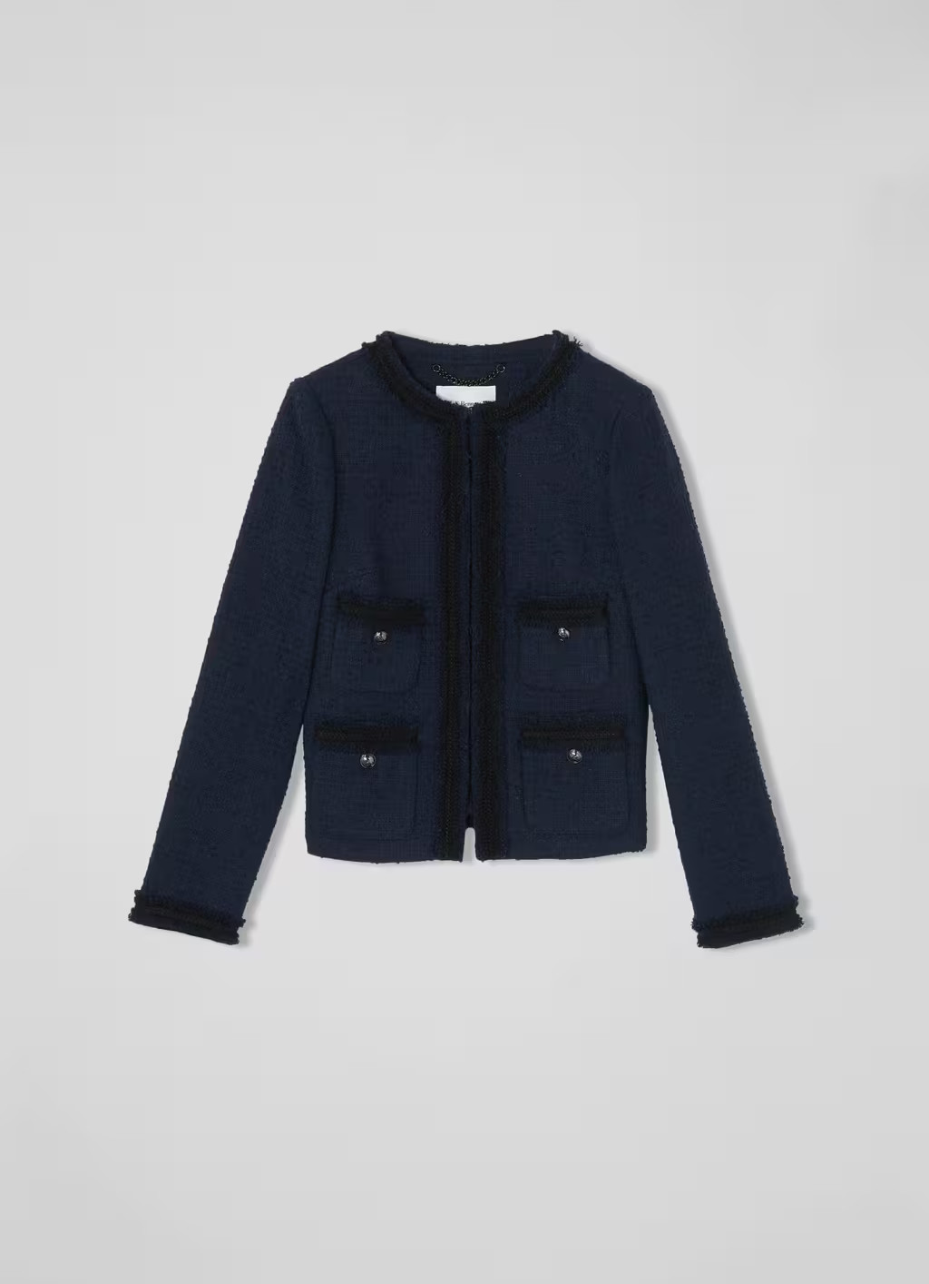 Charlee Navy Tweed Jacket | L.K. Bennett (UK)