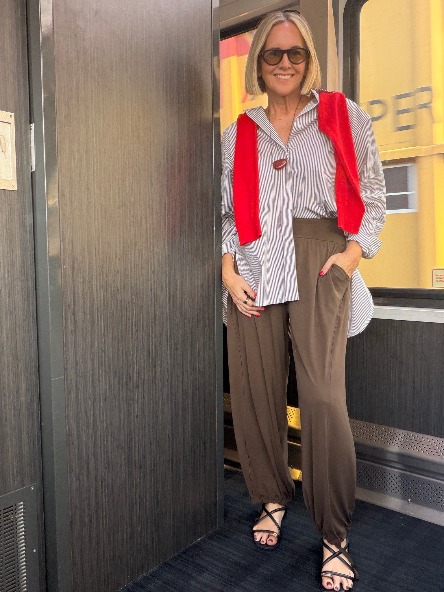 SIZING DETAILS ⬇️

Shirt: size 12 (oversized fit so size down to your style preference)
Pants: size AU12
Red knit: size 12

Shoes: FRANKIE4 Anya

#LTKaustralia #LTKover50style #LTKtravel