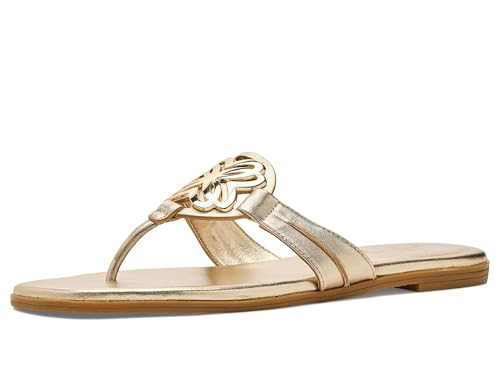 Lilly Pulitzer Womens The Lilly Sandals Gold Metallic 6.5 M | Amazon (US)