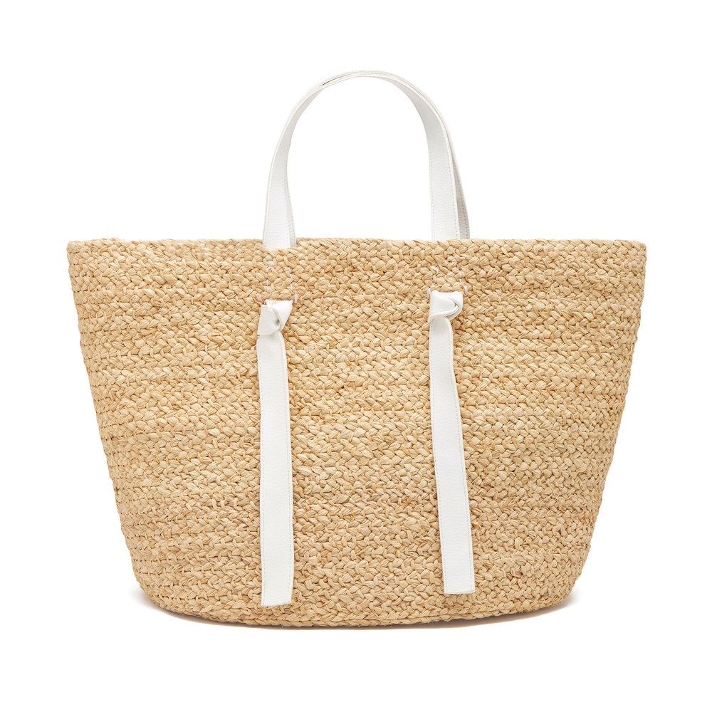 Knotted Raffia Tote | goop