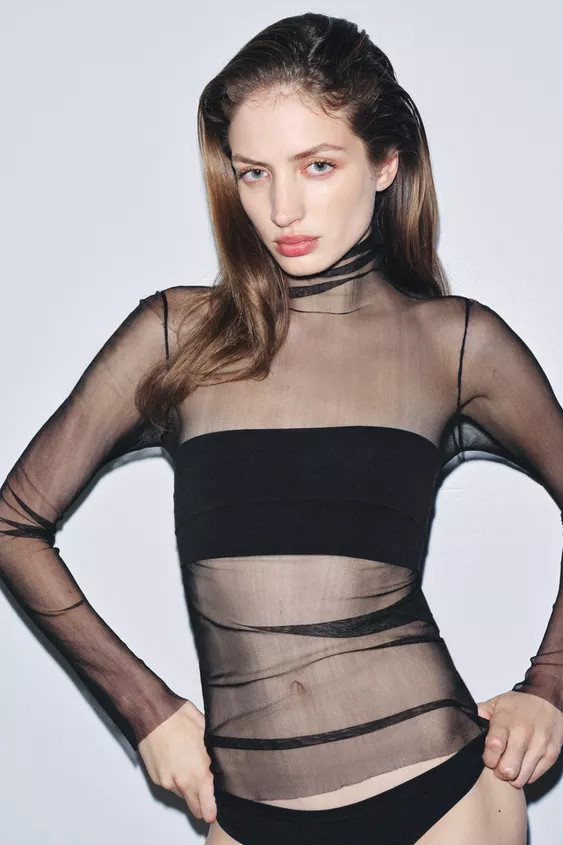 100% SILK TOP | Zara UK