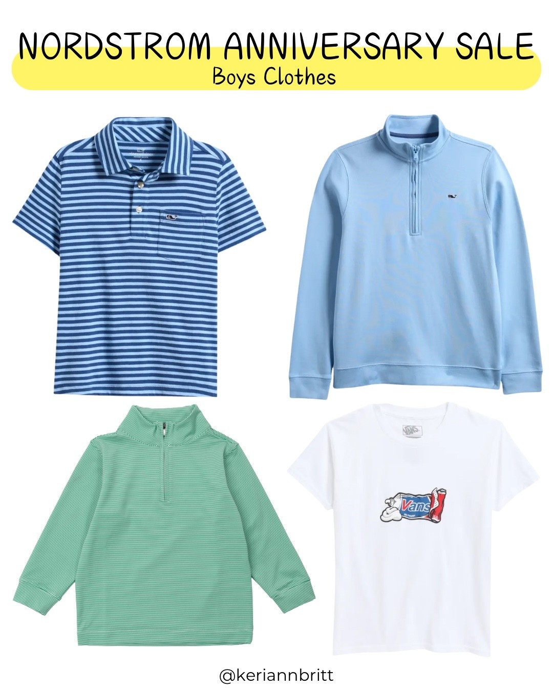 Nordstrom Anniversary Sale - Boys Clothes

Vineyard Vines / Vineyard Vines Boys / Preppy outfit / boys pullover / vans / boys polo / nsale

#LTKSaleAlert #LTKKids