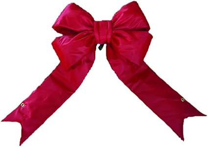 Vickerman 18" Red Four Loop Nylon Outdoor Bow, 72" x 90" | Amazon (US)
