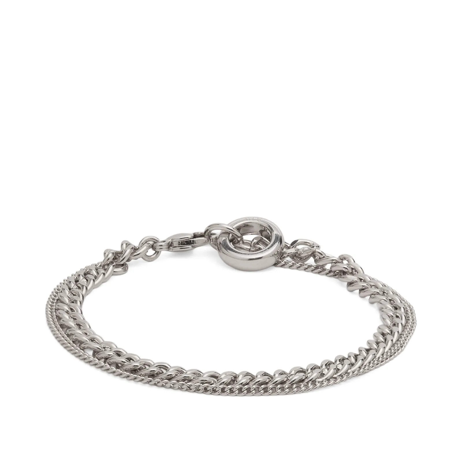 A.P.C. Men's Minimal Bracelet in Silver, Size X-Large | END. Clothing