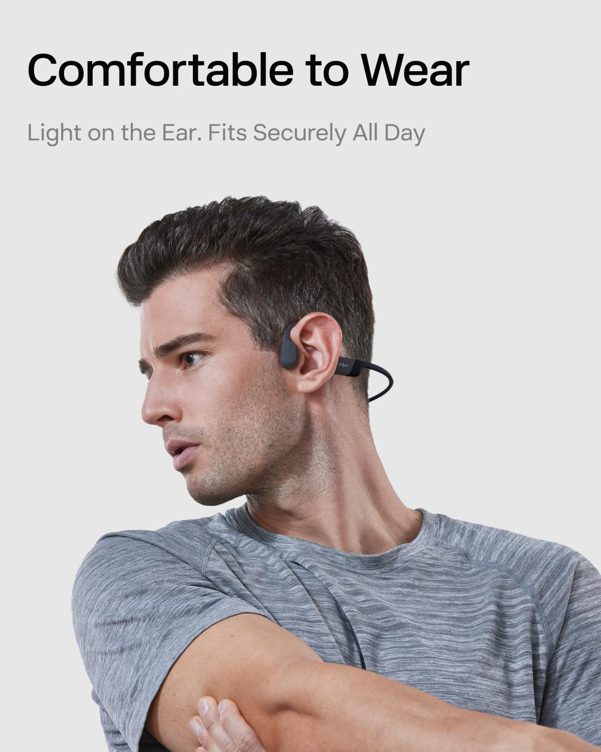 SHOKZ OpenRun with USB-C Charging - Open-Ear Bluetooth Bone Conduction Sport Headphones - Sweat R... | Amazon (US)