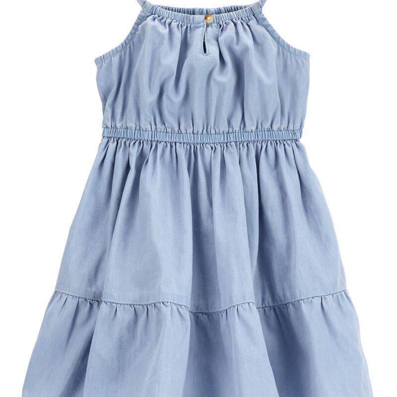 Toddler Tiered Chambray Dress | Carter's