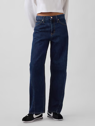 High Rise Barrel Jeans | Gap (US)