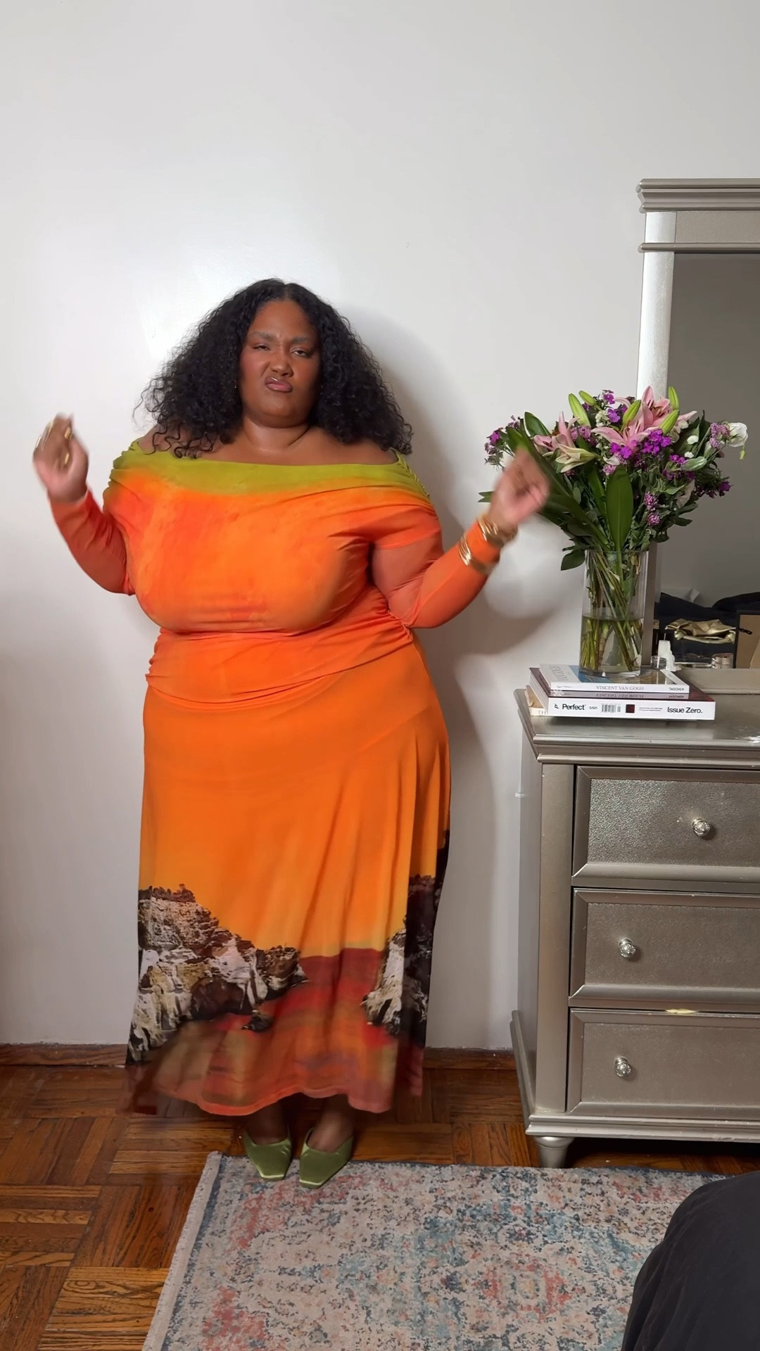 orange + pistachio for spring 🍑🍏

plus size outfit that actually works in the heat comfortable, sweat-proof, and easy to move in @Eloquii 

wearing a 3X (size 22/24 for reference)

this dress is perfect for:
• vacation
• spring events
• graduation
• beach wedding guest

linked everything I’m wearing 🧡


#LTKFestival #LTKWedding #LTKPlusSize
