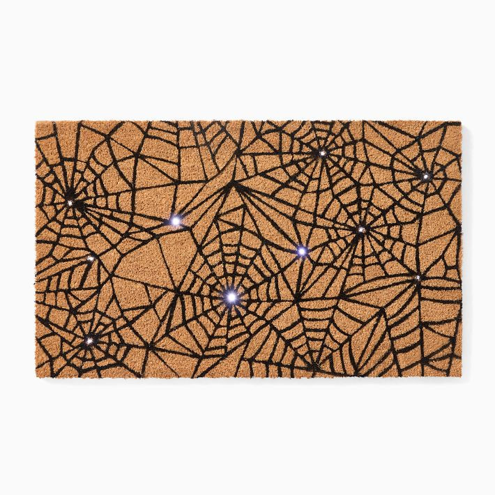 Light-Up Spiderweb Doormat | West Elm (US)