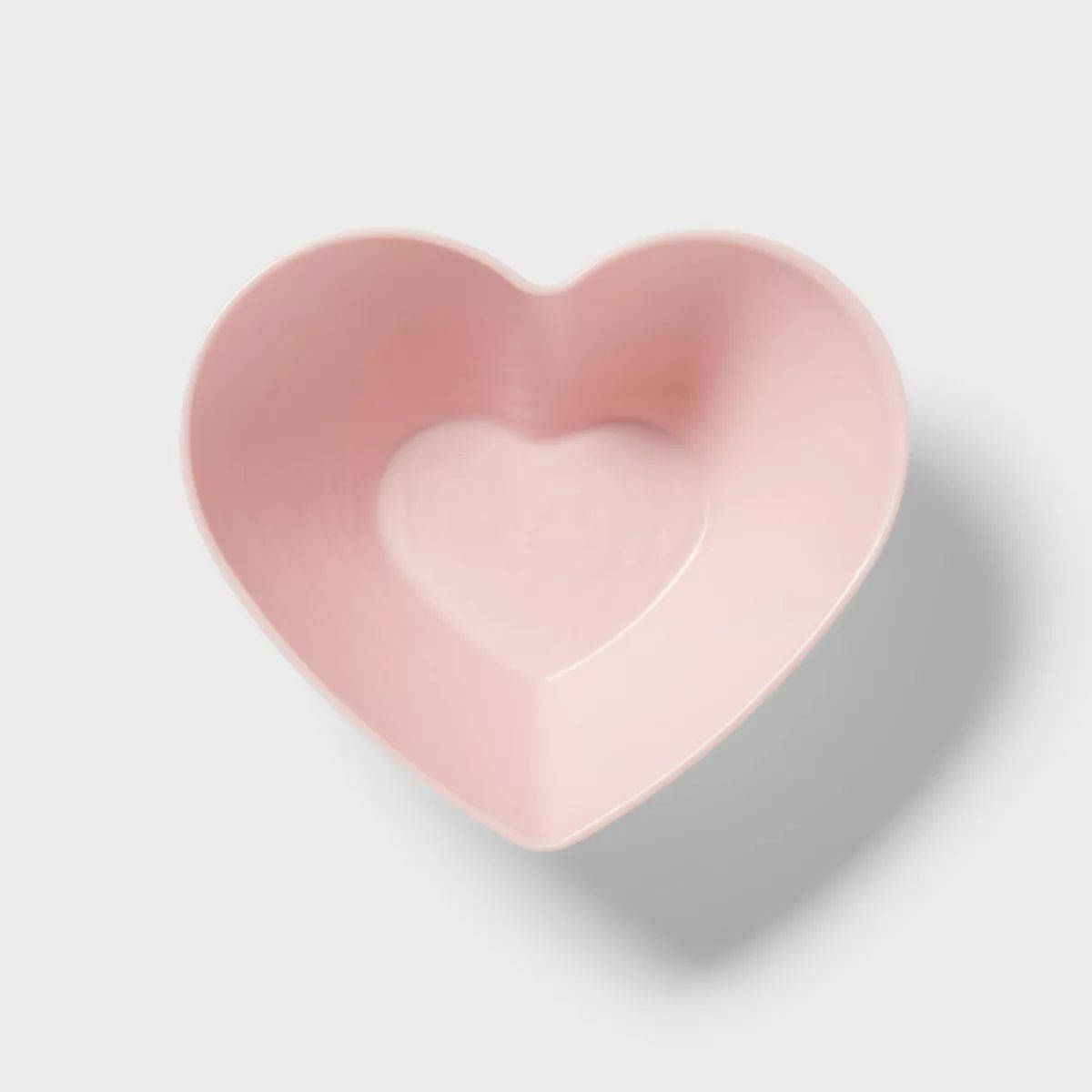 24oz Valentine's Day Melamine Figural Heart Salad Bowl Pink - Threshold™ | Target