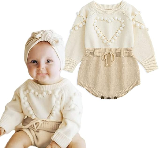 Simplee Kids Baby Boys’ Girls’ Knitted Romper Jumpsuit Long Sleeve Onesies Bodysuits One Piec... | Amazon (US)