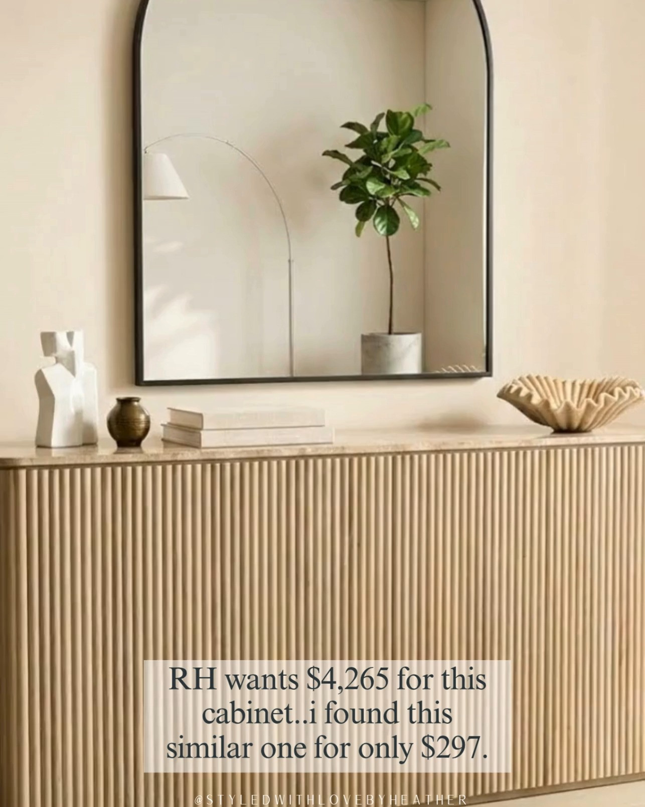 RH look for less 🤍✨

This designer-inspired fluted cabinet is giving Restoration Hardware vibes without the $4,000+ price tag 😳 I found this Amazon dupe for under $300 and it looks just as elevated, modern, and timeless.

Perfect for entryways, living rooms, or styling under a mirror for that clean, luxe aesthetic 🏡 Think neutral home decor, minimal styling, and high-end look for less.

If you love affordable home finds that look expensive… this one is a must 🙌

Linked on my LTK 🛍️ 

 

 #LTKvlog #LTKHome #LTKSaleAlert