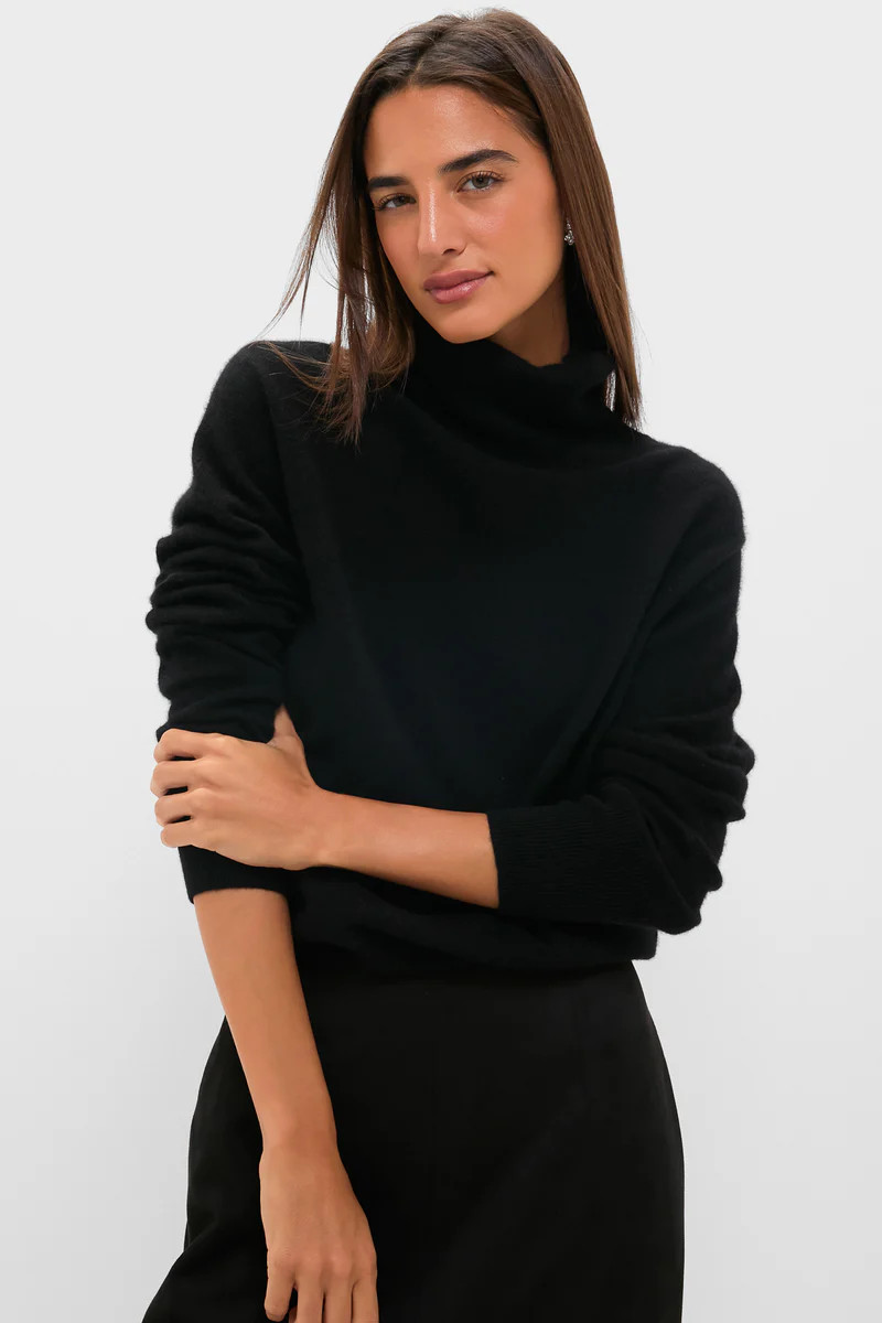 Black Cashmere Turtleneck Sweater | Tuckernuck (US)
