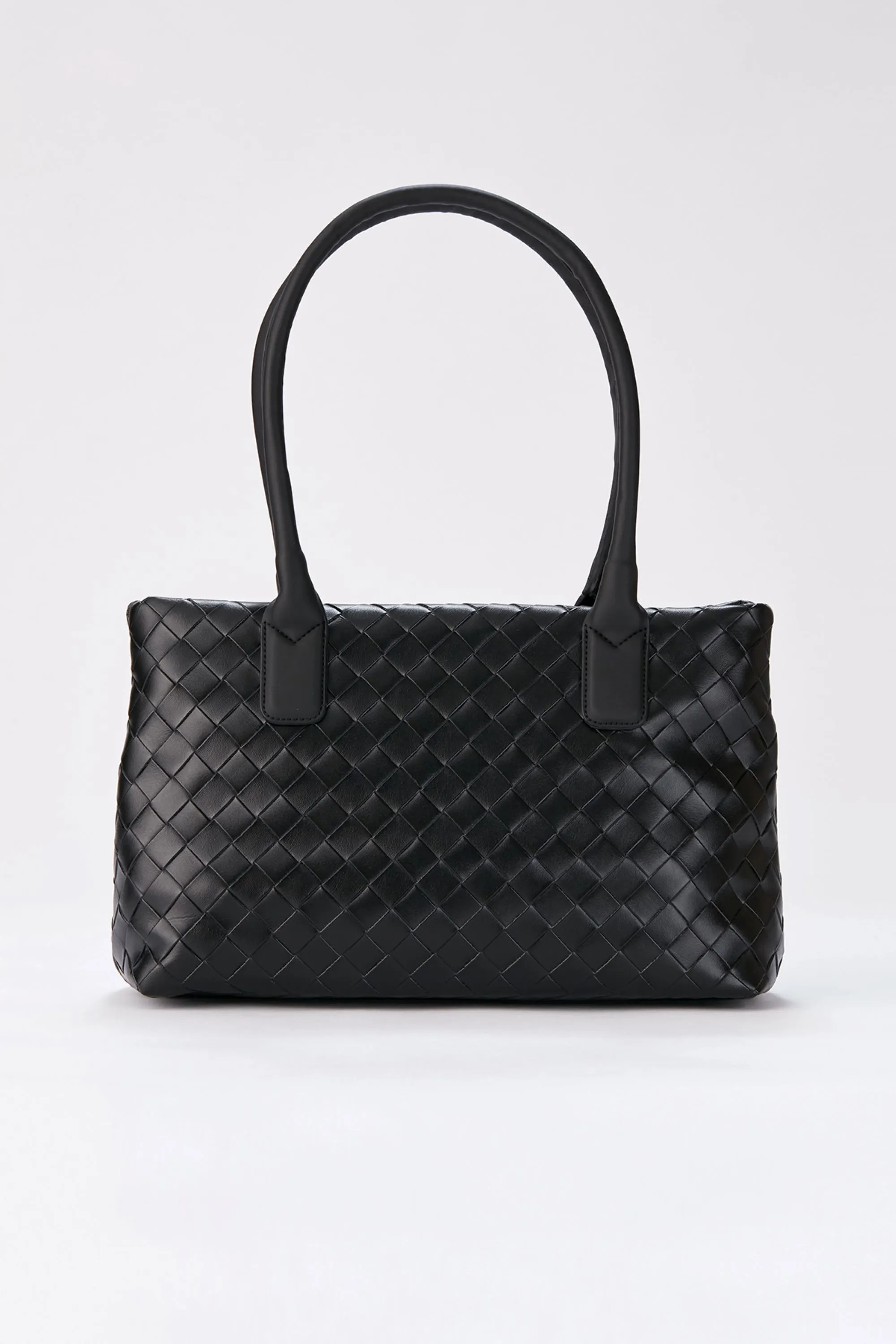Braided Vegan Leather Shoulder Bag | Boohoo.com (UK & IE)