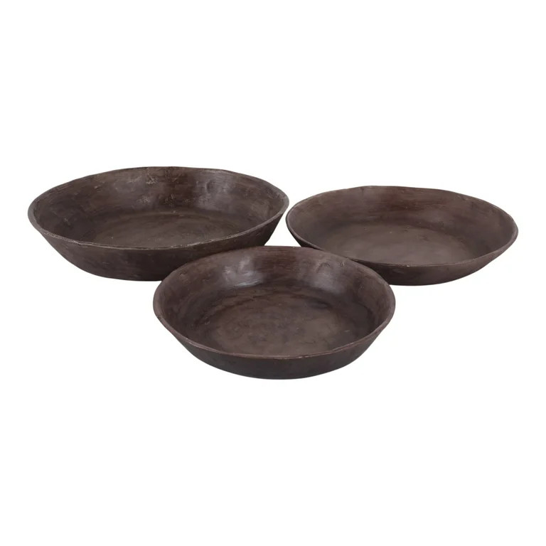 Decorative Bowls Pottery Paper Mache Clay Textured Finish Accent for Home Office Bedroom Living R... | Walmart (US)