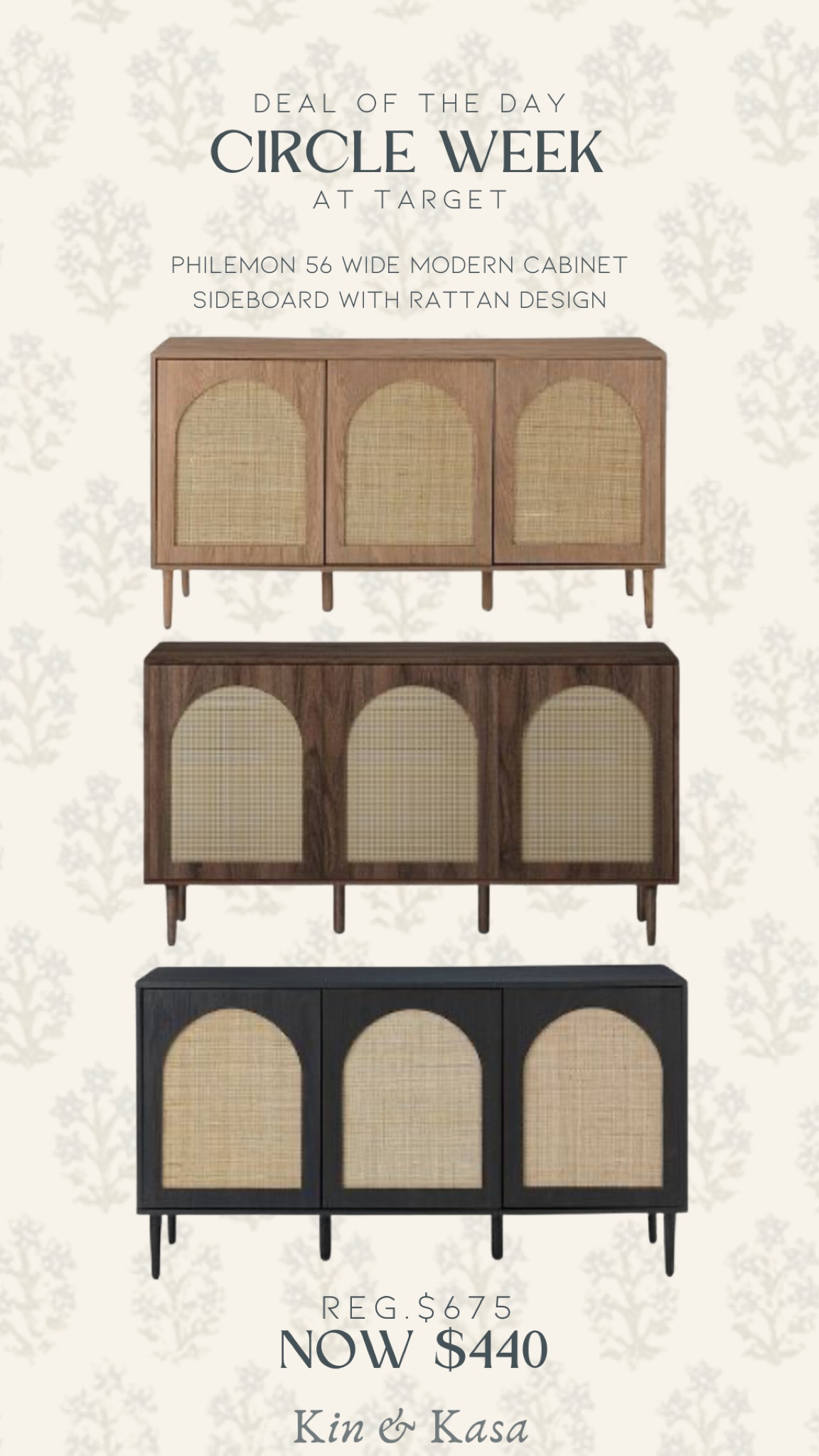 Omg here is the viral sideboard that we’ve all been seeing for the past 2 years, and get this ! It’s on sale at Target for circle week and I’m loving it ! 

Click down below to shop all of the circle week deals and don’t for get to share with your friends 🤎

#LTKhome #LTKxTarget #LTKsalealert